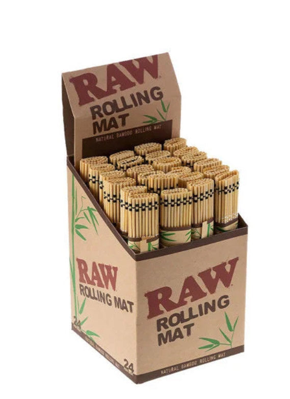 RAW Bamboo Rolling Mats Box of 24